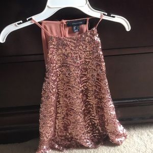Atmosphere Rose Gold Sparkling Halter Top